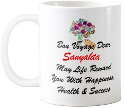 Exocticaa Farewell Sanyakta Retirement Wish 97 Ceramic Coffee Mug(330 ml)