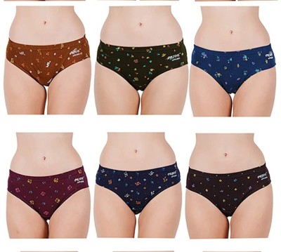 DEEP TRUST Women Hipster Multicolor Panty(Pack of 6)