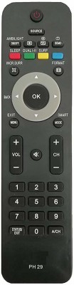 BhalTech PH29 Led LCD Tv Remote Control Without USB Function Compatible with LED LCD Philips Remote Controller(Black)