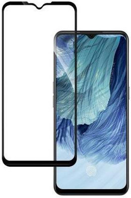 Caseline Edge To Edge Tempered Glass for OPPO A15(Pack of 1)
