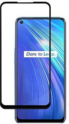 NKCASE Edge To Edge Tempered Glass for realme 6(Pack of 1)