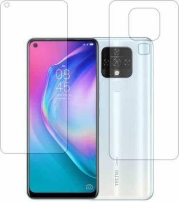 PR SMART Front and Back Tempered Glass for Tecno Camon 16(Pack of 2)