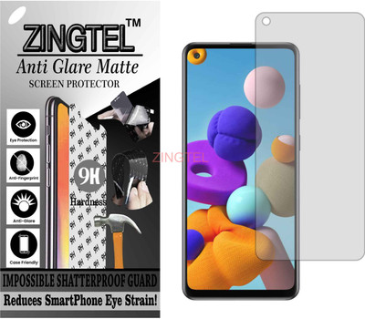 ZINGTEL Impossible Screen Guard for SAMSUNG GALAXY A21S (Shatterproof Matte)(Pack of 1)