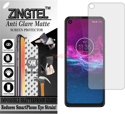 ZINGTEL Impossible Screen Guard for Moto One Action (Shatterproof Matte)(Pack of 1)