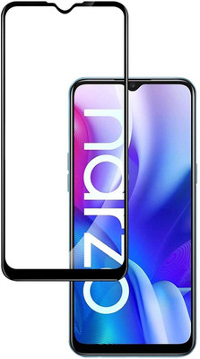 XRENGTH Edge To Edge Tempered Glass for Realme Narzo 30A(Pack of 1)