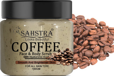 SAHSTRA Advance Coffee & Coconut Face Scrub Helps Cleanse, Hydrates & Restore Scrub(100 g)
