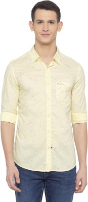 Spykar Men Printed Casual Green Shirt