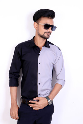 RAHUL CREATION Men Solid Casual Blue Shirt