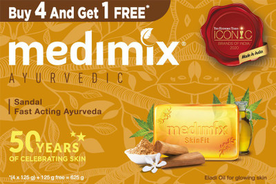 MEDIMIX Ayurvedic Sandal Soap(4 x 125 g)