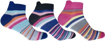 Cozyway Women Striped Ankle Length(Pack of 3)