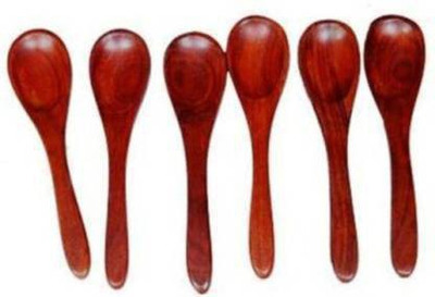 manzees Wooden Table Spoon Set(Pack of 6)
