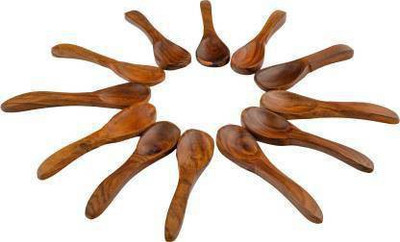manzees Wooden Table Spoon Set(Pack of 12)
