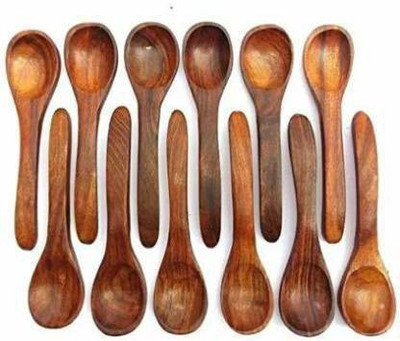 manzees Wooden Table Spoon Set(Pack of 12)