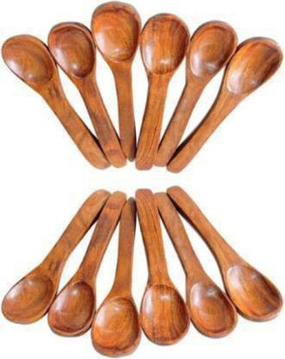 manzees Wooden Table Spoon Set(Pack of 12)