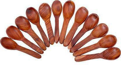 manzees Wooden Table Spoon Set(Pack of 12)