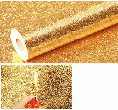 SeaRegal Foils Abstract Gold Wallpaper(L x W: 200 cm x 60 cm)