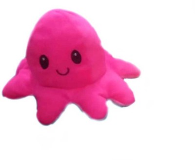 WIPLK Octopus Soft Toys,Mood Change Double-Sided Flip Octopus Plush Toys,Cute Mini Octopus Stuffed Animals Creative Toy pink Gifts for Kids/Girls/Boys/Friends  - 20 cm(Pink)