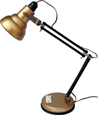 BillieJean Gold Pixar Reading & Studying Table Lamp(58 cm, Golden)