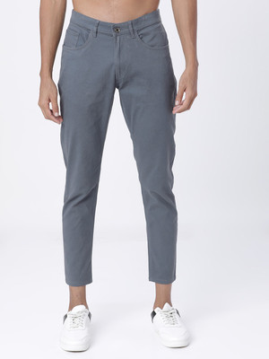 HIGHLANDER Tapered Men Grey Trousers