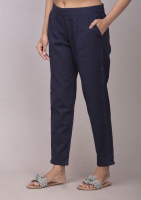 Alexa Eva Regular Fit Women Dark Blue Trousers