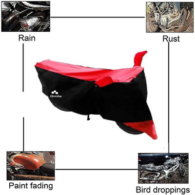Onisha Two Wheeler Cover for Royal Enfield(Machismo 500, Red)