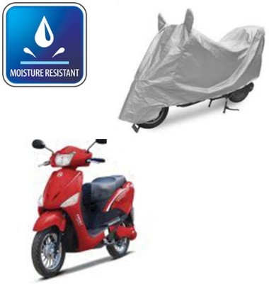 Feel heaven Two Wheeler Cover for Hero(E Scoot, Silver)