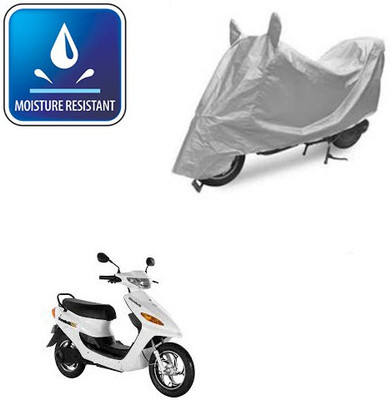 Feel heaven Two Wheeler Cover for Indus(Yo Electron, Silver)