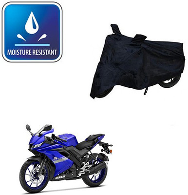 Feel heaven Two Wheeler Cover for Yamaha(R15 V3, Black)