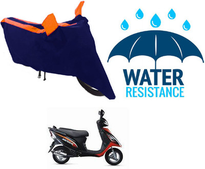 RONISH Waterproof Two Wheeler Cover for TVS(Scooty Streak, Blue)