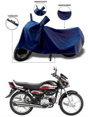 SMDP Two Wheeler Cover for Hero(HF Deluxe, Blue)