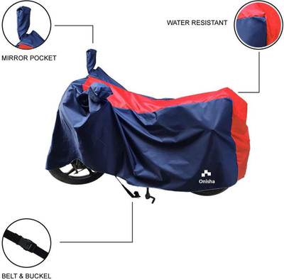 Onisha Two Wheeler Cover for Hero(Glamour Programmed FI, Red)