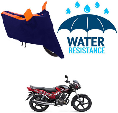 Mdstar Waterproof Two Wheeler Cover for TVS(Star City Plus, Blue)