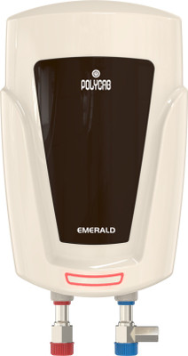 Polycab 3 L Instant Water Geyser (EMERALD INSTANT WATER HEATER |ELECTRIC GEYSER |3-LITRE 3KW (IVORY GREY BROWN), White)