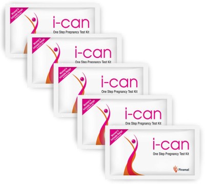 i-can One Step at home Pregnancy Test Kit (5 Tests)