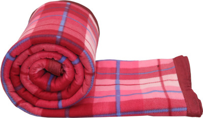 Goyal's Checkered Double Fleece Blanket for  Heavy Winter(Polyester, Multicolor)