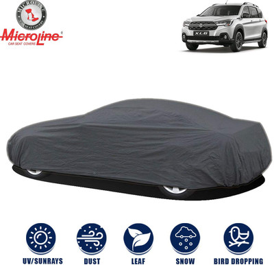 Microline Car Cover For Maruti Suzuki XL6 (With Mirror Pockets)(Grey)