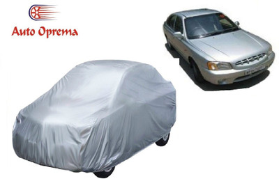 Auto Oprema Car Cover For Hyundai Accent Viva (Without Mirror Pockets)(Silver)
