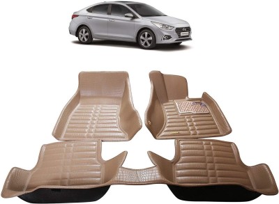 AYW Plastic 5D Mat For  Hyundai Verna Fluidic(Beige)