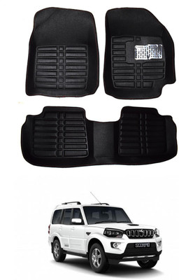 AYW Plastic 5D Mat For  Mahindra New Scorpio(Black)