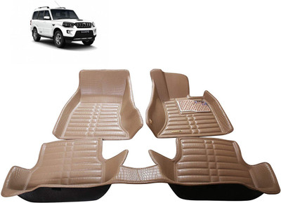 AYW Plastic 5D Mat For  Mahindra New Scorpio(Beige)