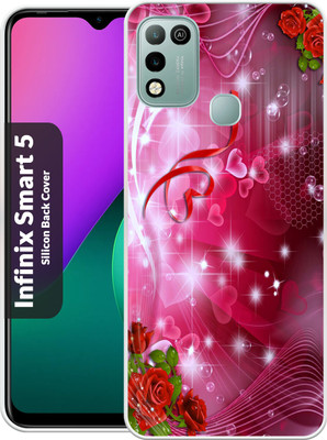 Nassion Back Cover for Infinix Smart 5(Red, Green, Grip Case, Silicon, Pack of: 1)