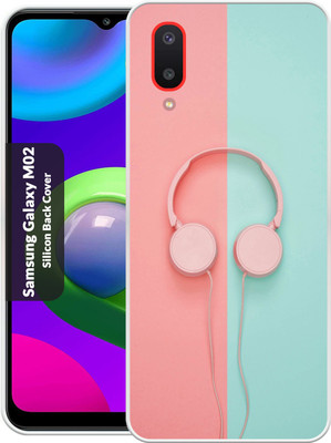 King Maker Back Cover for Samsung Galaxy M02(Pink, Green, Grip Case, Silicon, Pack of: 1)