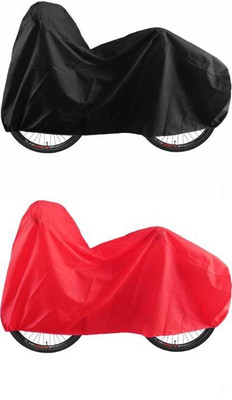 BikenWear Universal Combo of Black-Red Bicycle Cover Free Size(Black, Red)