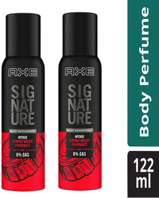 AXE Signature Intense 2 + 2X122ml Body Spray  -  For Men & Women(2 ml, Pack of 2)