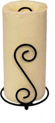 Smarts collection 1 Compartments Iron Napkin Roll Holder(Black)