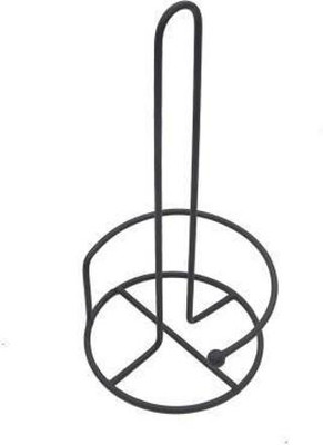 Smarts collection 1 Compartments Iron Napkin Roll Holder(Black)