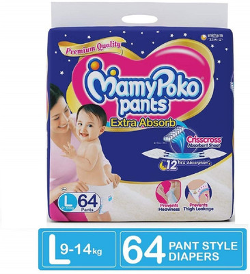 MamyPoko L 64 Extra Absorb Diapers Pant Style - L