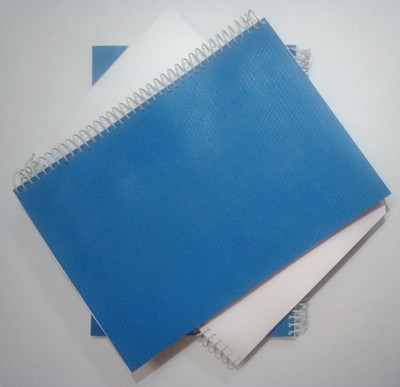 KRASHTIC Handmade A4 Notebook unruled 200 Pages(White, Pack of 3)