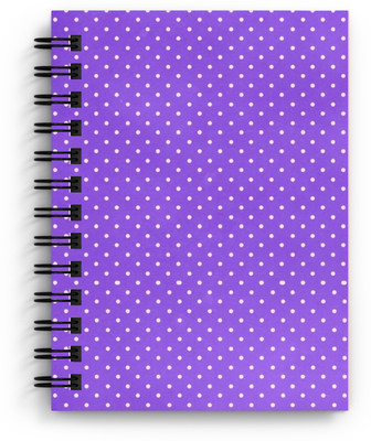 DI-KRAFT Cricle Printed Regular Notebook A5 Diary Unruled 160 Pages(Purple)