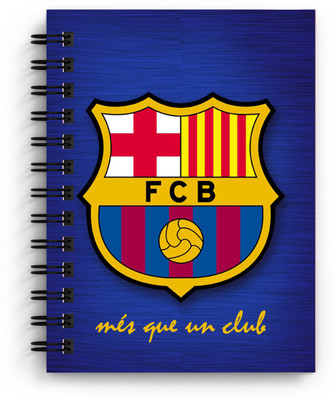 DI-KRAFT FCB printed Regular Notebook A5 Diary Unruled 160 Pages(Blue)